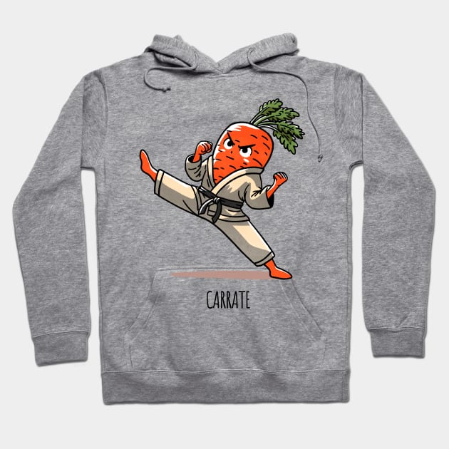 Carrate Karate Carrot Hoodie by FanFreak